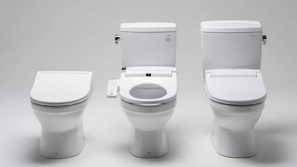 Comparaison visuelle abattant simple, abattant électrique et WC japonais complet